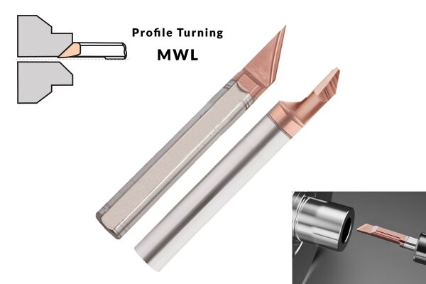 MWL 6 R0.4 A60 BXC VHM Einsätze - Senken und Profildrehen